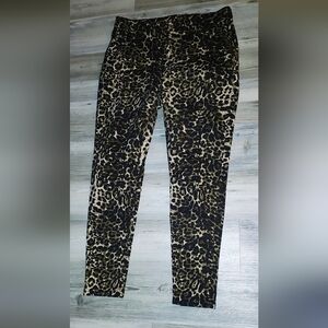Jennifer Lopez Leopard Print Pants Size 10 NEW